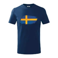 Švédská vlajka kreslená