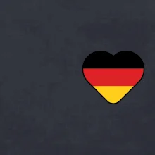 Germany love malé - Německá vlajka