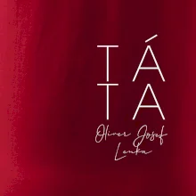 Nápis táta na prsu se jmény dětí