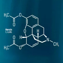 Molekulární struktura Heroin
