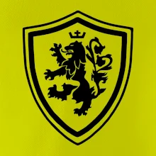 Český lev erb na prsu a na zádech