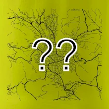 Mapy měst černobílé - Vaše město