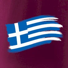 Řecko vlajka - štětkou