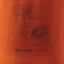 Mikulov - vrstevnice v obdélníku