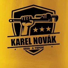 Instalatér - Erb vlastní nápis