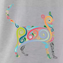 Kočka barevné křivky