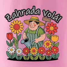 Zahrada volá - zahradník a slunečnice