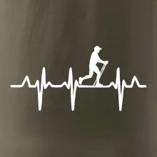 EKG nordic walking muž