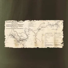 Mapa Báňské dráhy z Moravské Ostravy do Doubravy