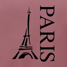 Paris nápis Eiffelovka na výšku