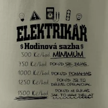 Elektrikář hodinová sazba