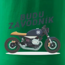 Budu závodník  modrý cafe racer