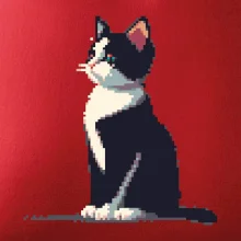 Mourovatá kočka pixel