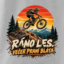 Ráno les večer praní bláta na kole