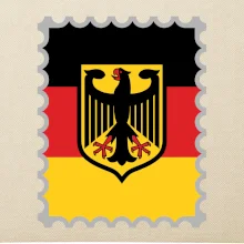 Německá známka - vlajka