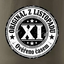 Originál z listopadu černobílá pečeť XI