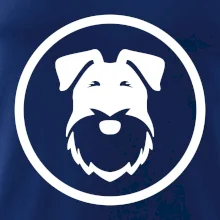 Knírač v kolečku na prsu