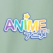 Anime nápis duhový