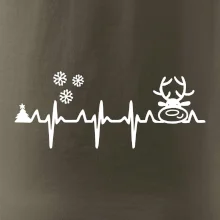 EKG Vánoce Vločky a sob