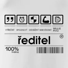 Čárový kód - Ředitel