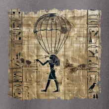 Egyptské hieroglyfy parašutista
