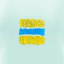 Turistická Cyklo značka - žluto modrá