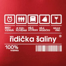 Čárový kód - řidička šaliny