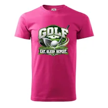 Golfová hůl s míčkem eat sleep repeat