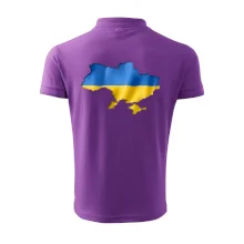 Ukrajina vlajka mapa