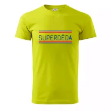 SUPERDĚDA nápis modro červený SUPERDĚDA nápis modro červený