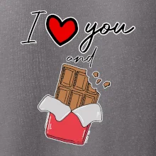 I love you and chocolate