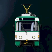 T3R SLF čelo tramvaje linka 3