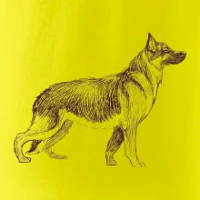 Německý ovčák -  kreslený skica