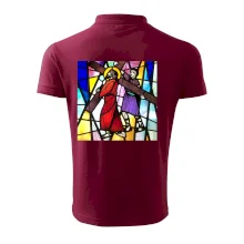 Vitráž - Ježíš a kříž