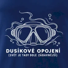 Dusíkové opojení potápěčská maska s vlnícími se linkami