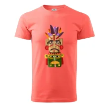 Mayové maska s peřím