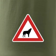 Dopravní značka - Pozor vlk
