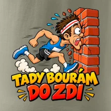 Maratonec tady bourám do zdi