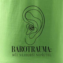 Barotrauma můj nejhorší nepřítel ucho s uzlem v lince