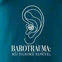 Barotrauma můj nejhorší nepřítel ucho s uzlem v lince