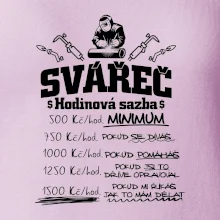 Svářeč - hodinová sazba