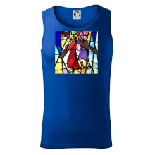 Vitráž - Ježíš a kříž