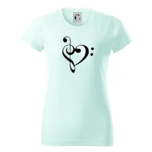 Houslový klíč srdce