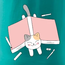 Učení na státnice kočka