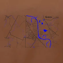 Neratovice - Mapa s vodními toky