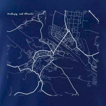 Černobílá mapa Kralupy nad Vltavou