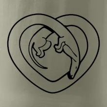 Jezevčík srdce - obrys