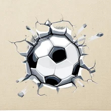 Fotbalový míč v triku