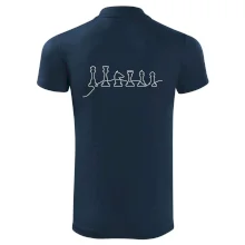 Šachové figurky v řadě - obrys