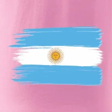 Argentina vlajka kreslená štětkou